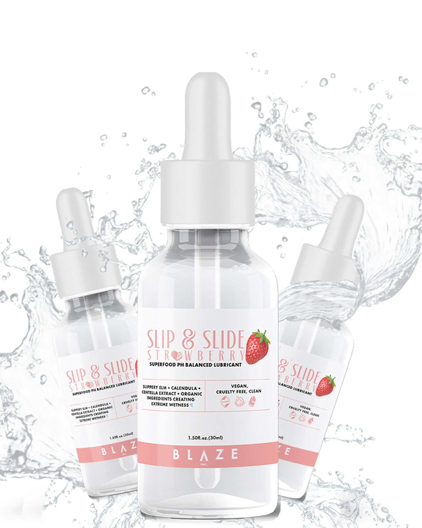 Premium Slip & Slide Strawberry Xtreme 3 Bundle Lubricant